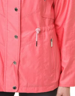 Christine Laure Parkas|Parkas*Parka courte rouge corail