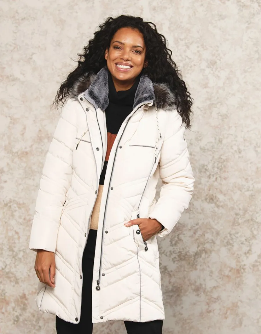 Christine Laure Doudounes|Parkas*Parka longue écrue