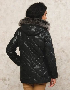 Christine Laure Doudounes|Parkas*Parka noire laquée