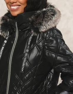 Christine Laure Doudounes|Parkas*Parka noire laquée