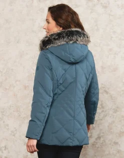Christine Laure Doudounes|Parkas*Parkas bleu à capuche