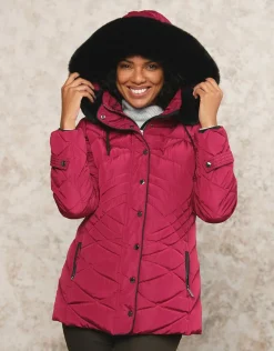 Christine Laure Doudounes|Parkas*Parkas mi- longue fushia