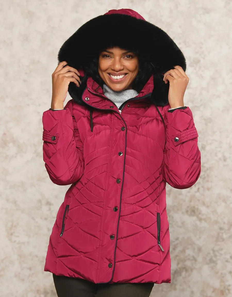 Christine Laure Doudounes|Parkas*Parkas mi- longue fushia