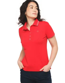 Christine Laure T-shirts|Hauts*Polo rouge coton