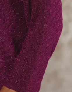 Christine Laure Pulls|Maille*Pull ample irisé violet