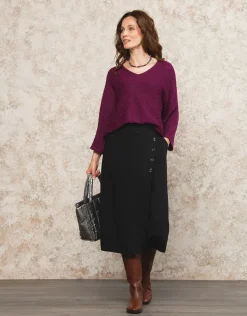 Christine Laure Pulls|Maille*Pull ample irisé violet