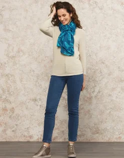 Christine Laure Pulls|Maille*Pull beige maille ajourée