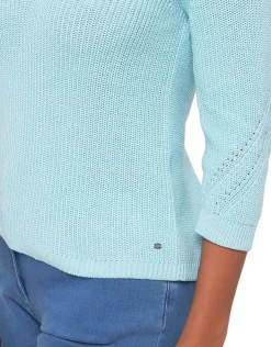 Christine Laure Pulls|Maille*Pull bleu ciel irisé