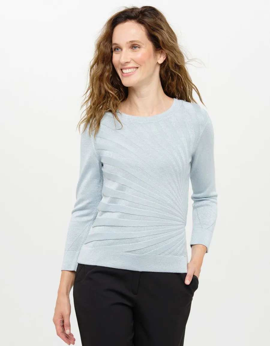 Christine Laure Pulls|Maille*Pull bleu irisé chic