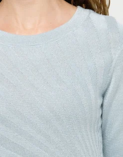 Christine Laure Pulls|Maille*Pull bleu irisé chic