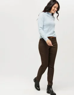 Christine Laure Pulls|Maille*Pull bleu laine cachemire