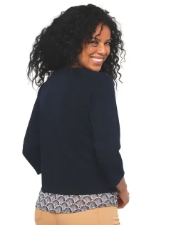 Christine Laure Pulls|Maille*Pull bleu marine