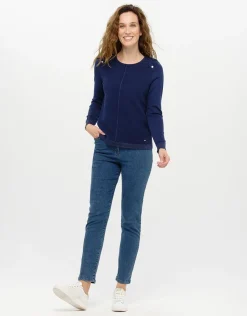 Christine Laure Pulls|Maille*Pull bleu marine rayures