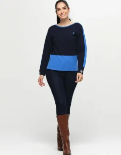 Christine Laure Maille|Pulls*Pull bleu milano