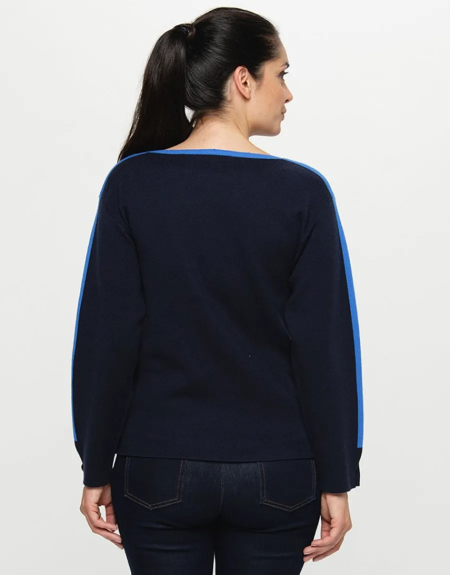 Christine Laure Maille|Pulls*Pull bleu milano