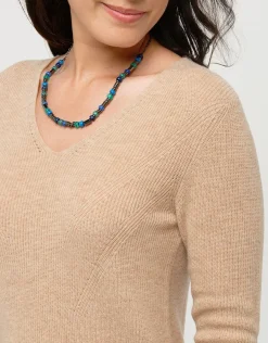 Christine Laure Pulls|Maille*Pull brun laine cachemire