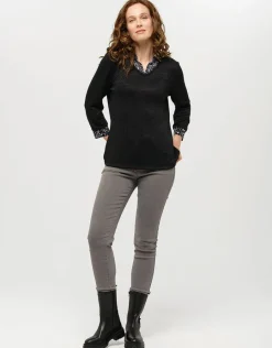 Christine Laure Maille|Pulls*Pull chemisier noir