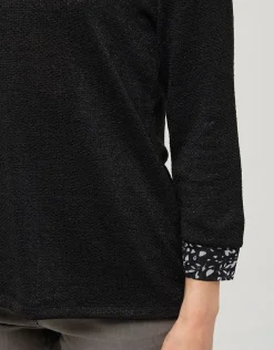 Christine Laure Maille|Pulls*Pull chemisier noir