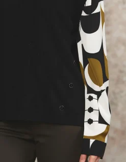 Christine Laure Pulls|Maille*Pull chemisier noir