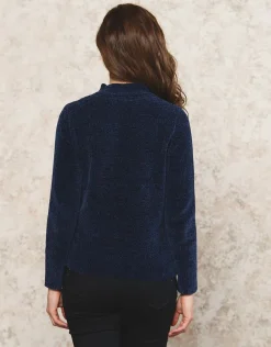 Christine Laure Pulls|Maille*Pull chenille marine