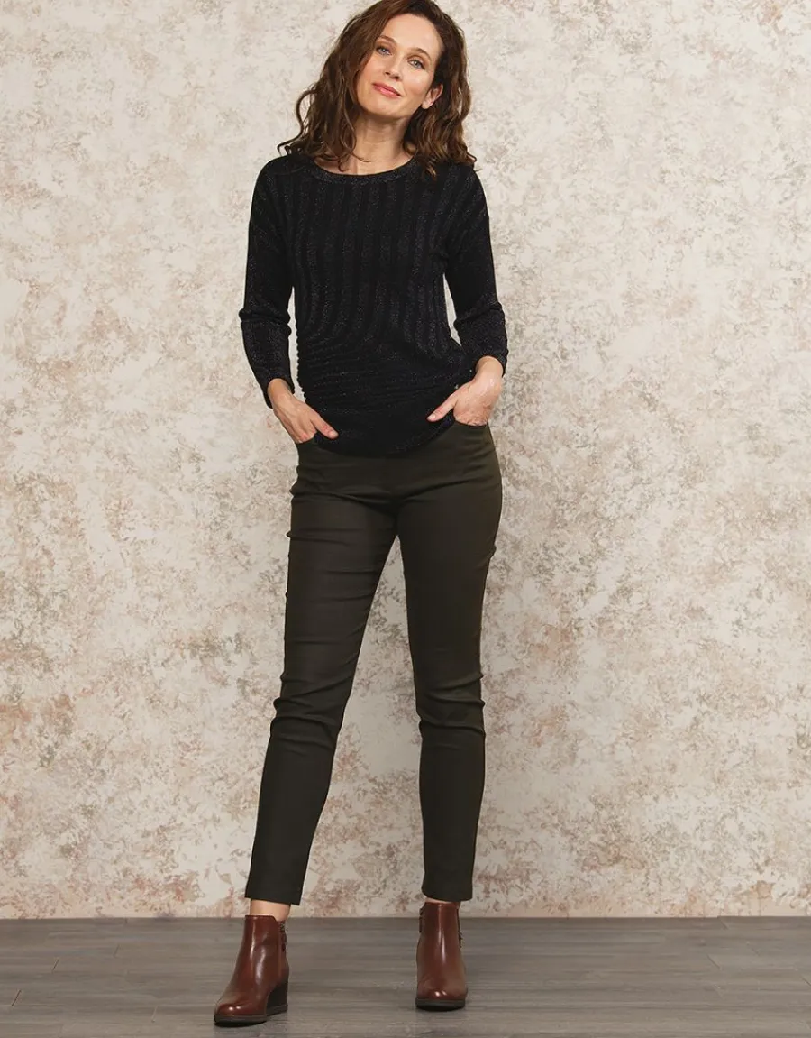 Christine Laure Pulls|Maille*Pull chic brillant noir