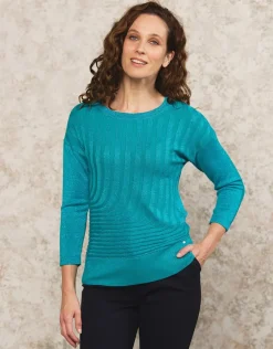 Christine Laure Pulls|Maille*Pull chic brillant vert
