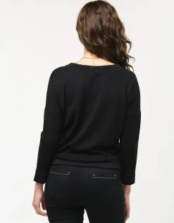 Christine Laure Pulls|Maille*Pull chic noir irisé