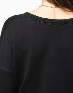 Christine Laure Pulls|Maille*Pull chic noir irisé