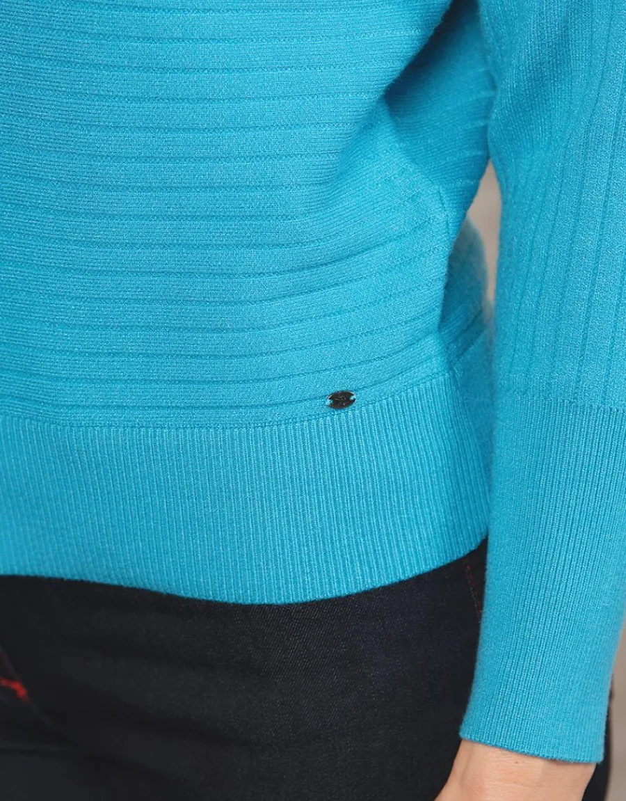 Christine Laure Pulls|Maille*Pull col bateau bleu
