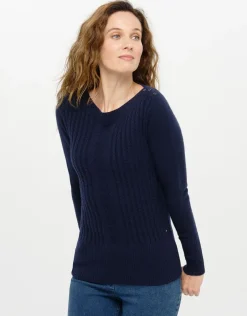Christine Laure Pulls|Maille*Pull col bateau marine
