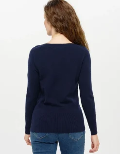 Christine Laure Pulls|Maille*Pull col bateau marine