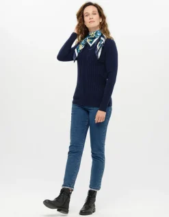 Christine Laure Pulls|Maille*Pull col bateau marine