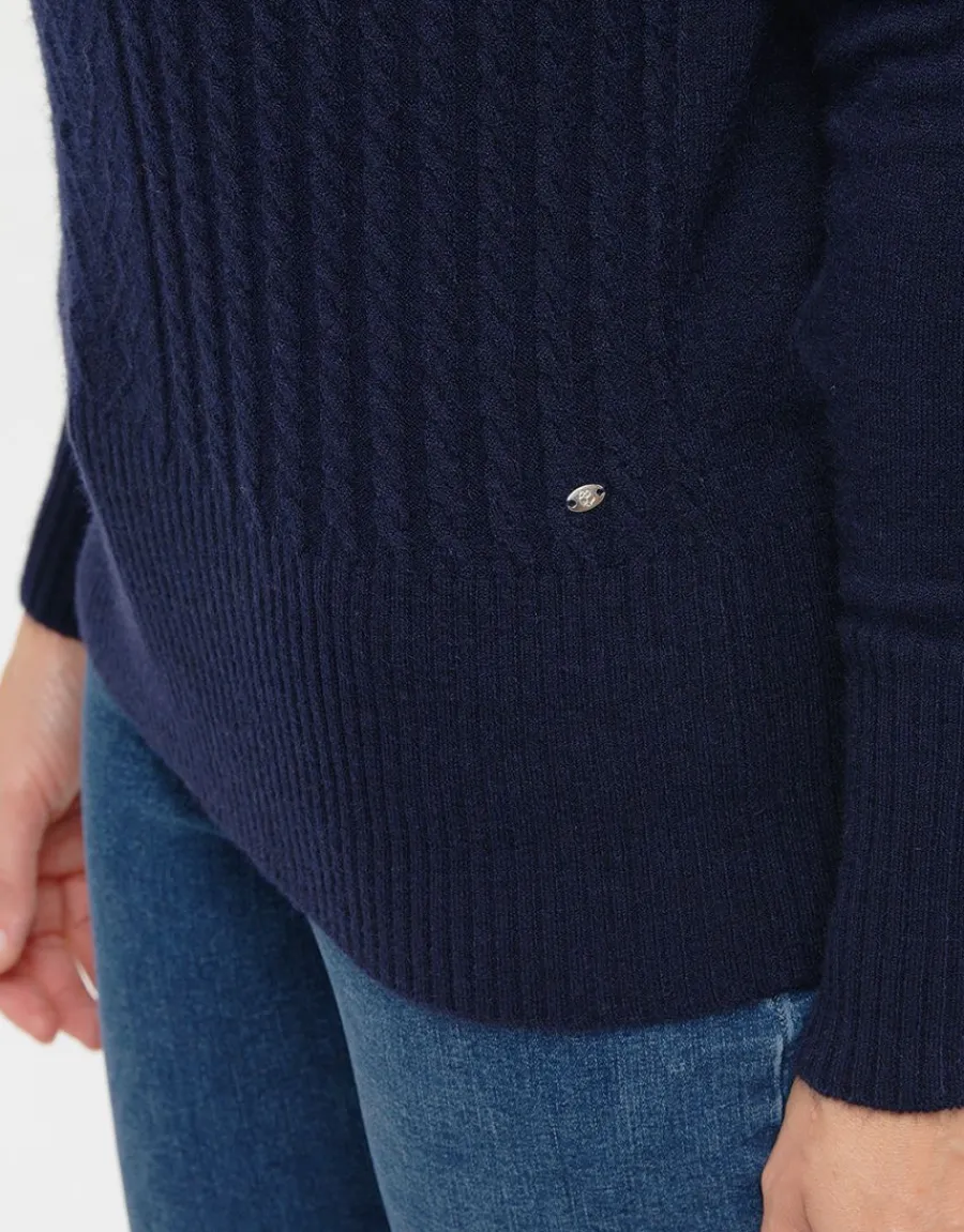 Christine Laure Pulls|Maille*Pull col bateau marine