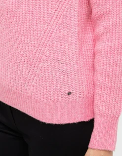 Christine Laure Pulls|Maille*Pull col V rose