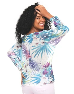 Christine Laure Pulls|Maille*Pull fantaisie ecru