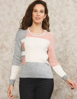 Christine Laure Pulls|Maille*Pull fantaisie rose