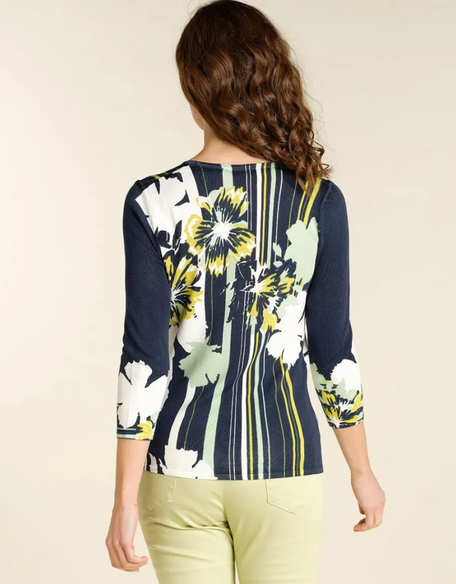 Christine Laure Pulls|Maille*Pull fin bleu marine