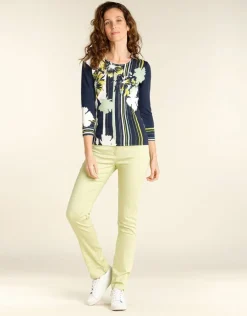 Christine Laure Pulls|Maille*Pull fin bleu marine