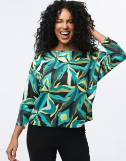 Christine Laure Pulls|Maille*Pull fin imprimé végétal