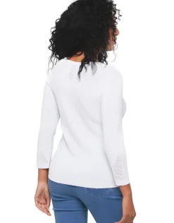 Christine Laure Pulls|Maille*Pull irisé argenté