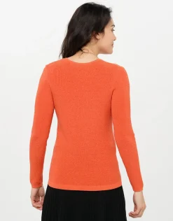 Christine Laure Pulls|Maille*Pull irisé orange