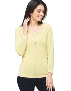 Christine Laure Maille|Pulls*Pull jaune irisé