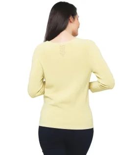 Christine Laure Maille|Pulls*Pull jaune irisé