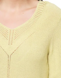 Christine Laure Maille|Pulls*Pull jaune irisé