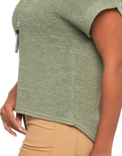 Christine Laure Pulls|Maille*Pull kaki sans manches