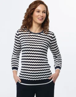 Christine Laure Pulls|Maille*Pull marinière fantaisie