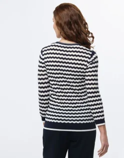 Christine Laure Pulls|Maille*Pull marinière fantaisie