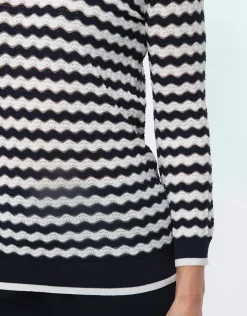 Christine Laure Pulls|Maille*Pull marinière fantaisie