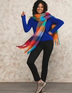 Christine Laure Pulls|Maille*Pull mélange laine bleu