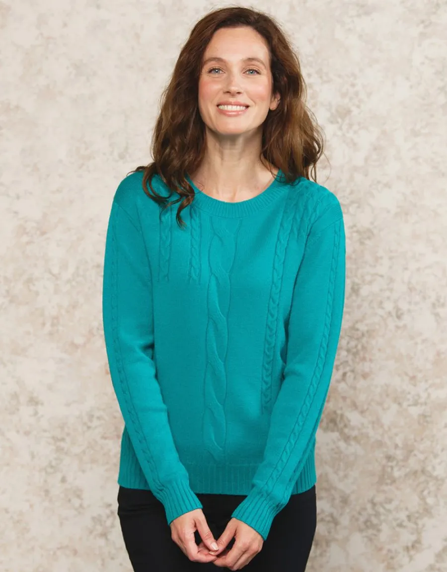 Christine Laure Pulls|Maille*Pull moelleux vert